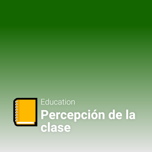 Podcast cover: Percepción de la clase