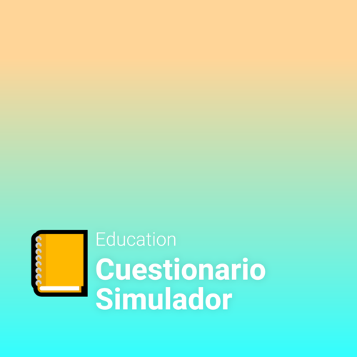 Podcast cover: Cuestionario Simulador